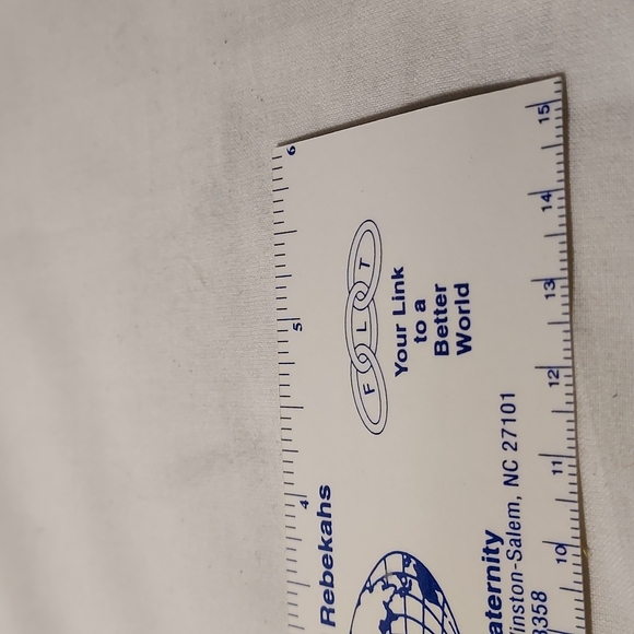 Vintage 2014 IOOF Plastic Paper Ruler Living Legacy Program Ruler Set of Two - Picture 4 of 6